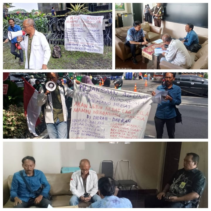 Tak Puas di Kejagung, LSM PEKAT Sambangi KPK, Desak Tangkap Pemberi Uang ke Gubernur Rohidin