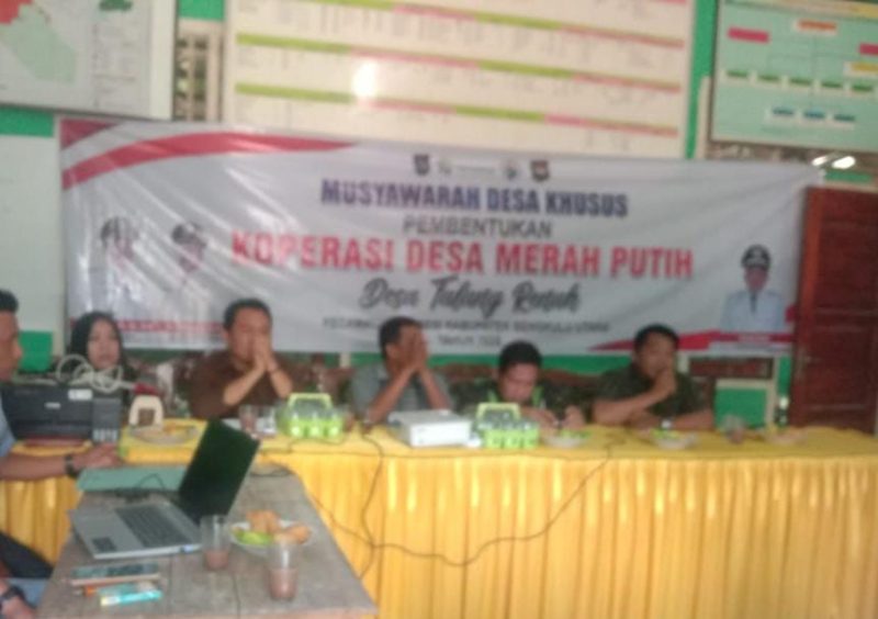 Pemdes Talang Renah Gelar Musdesus Pembentukan Koperasi Merah Putih, Diharapkan Jadi Pilar Ekonomi Desa