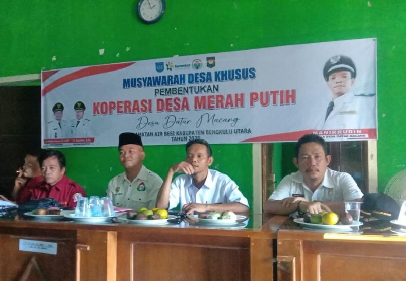 Koperasi Merah Putih Resmi Dibentuk, Pemdes Datar Macang Mulai Langkah Nyata Bangkitkan Ekonomi Desa