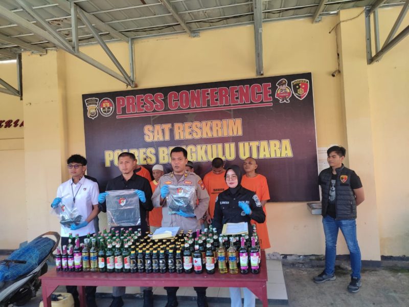 Polres Bengkulu Utara Ungkap 7 Kasus dan Amankan 59 Pelaku dalam Operasi Pekat 2025