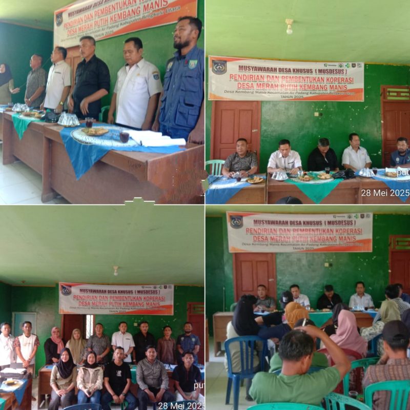 Pemdes Kembang Manis Gelar Musdesus Pembentukan dan Penetapan Pengurus Koperasi Desa “Merah Putih”